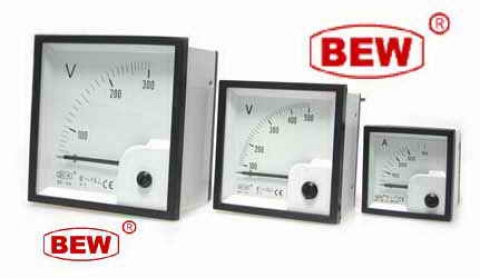 آمپر متر BEW - ولت متر BEW -  فرکانس BEW - آمپر متر سایز 96 - آمپر و ولت - آمپر متر 200/5 A
